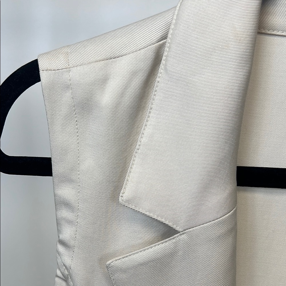 J. Jill Cream Wearever Collection Open Front Cream Long Vest Small Petite - Picture 4 of 9
